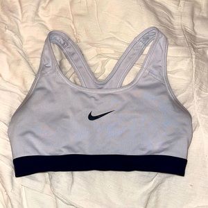 Nike Sports Bra - size S - off white / grey